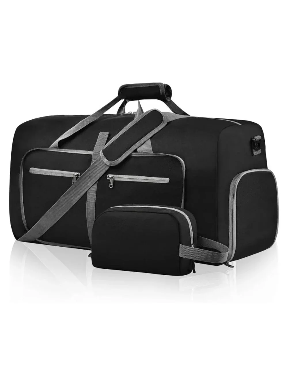 Foldable Duffle Bag Travel Weekender Overnight Gym 65L Waterproof